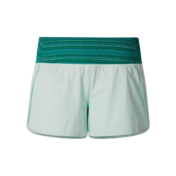 NWOT Lululemon Run Times Short
in Sea Mist/ Wave Twist Jungle Hero Blue. 
Size 6 - Picture 7 of 7
